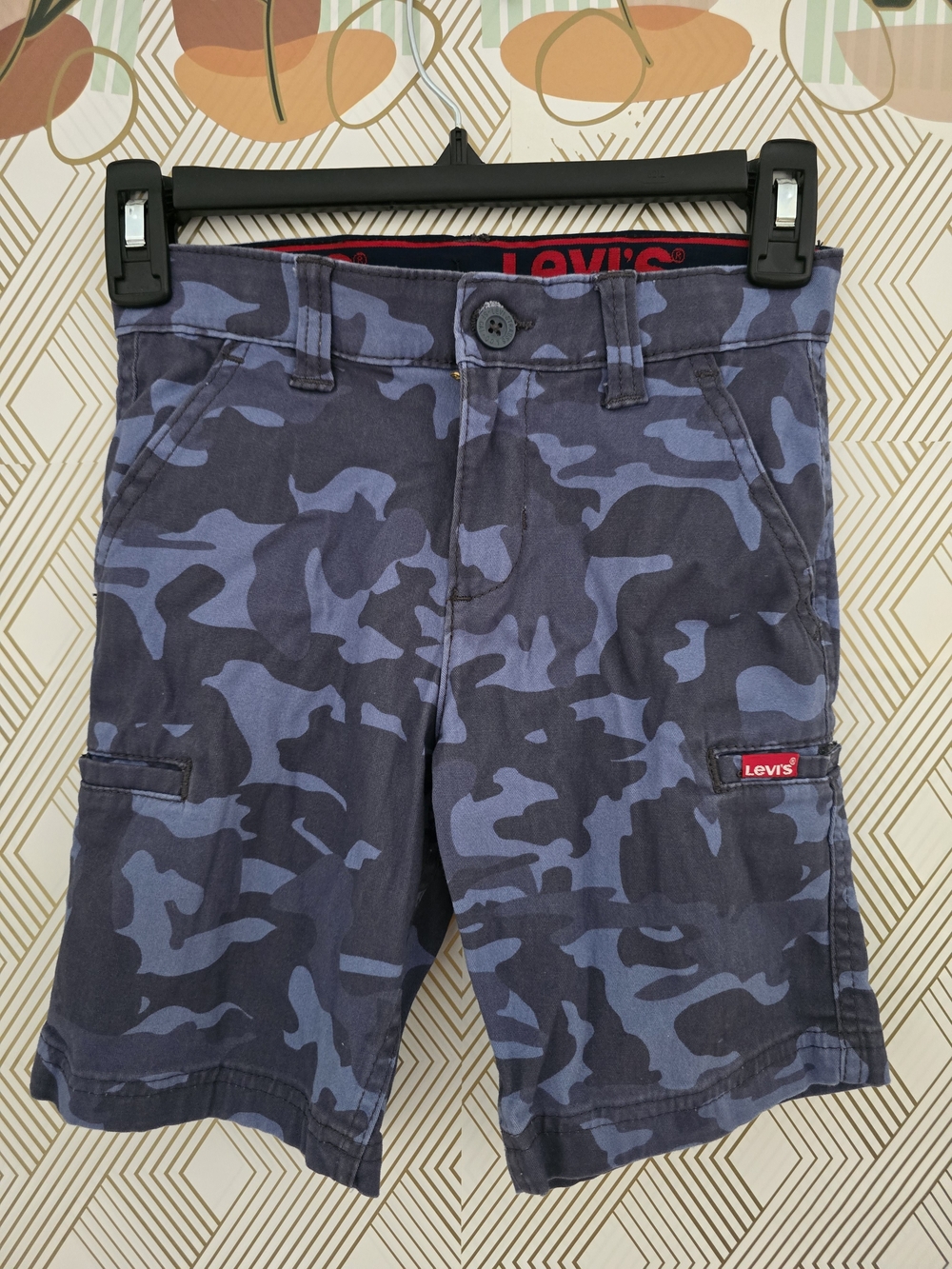 Levi's Boys' Blue Camo Cargo Shorts
